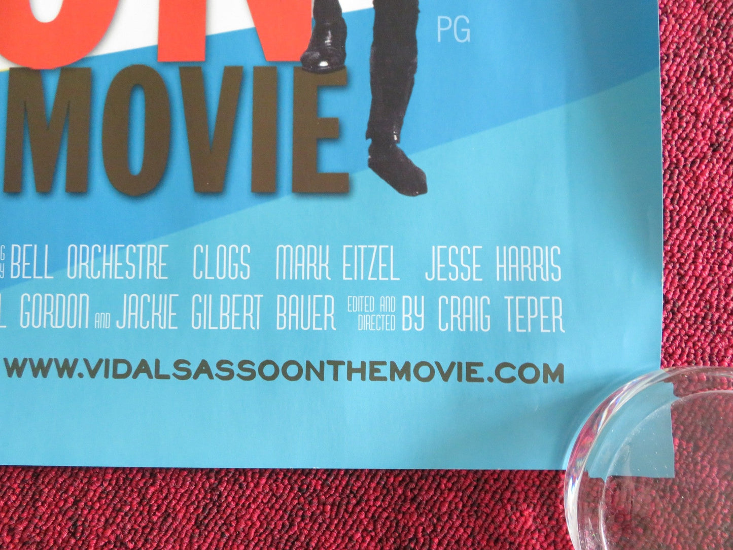 VIDAL SASSOON: THE MOVIE UK QUAD ROLLED POSTER VIDAL SASSOON 2010 Rendezvous Cinema Movie posters