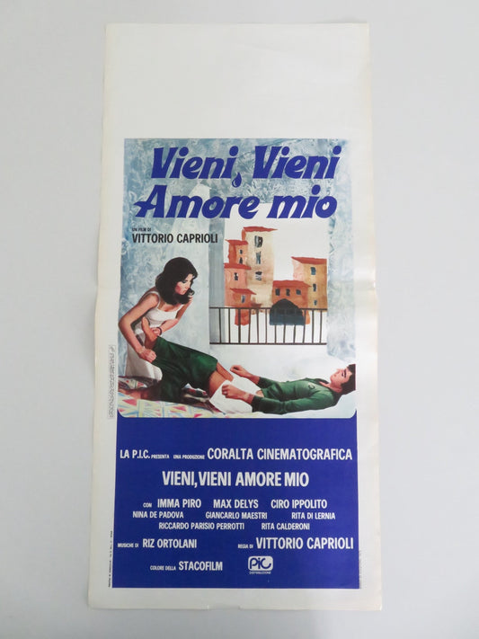 VIENI, VIENI AMORE MIO ITALIAN LOCANDINA POSTER IMMA PIRO MAX DELYS 1975 Movie posters