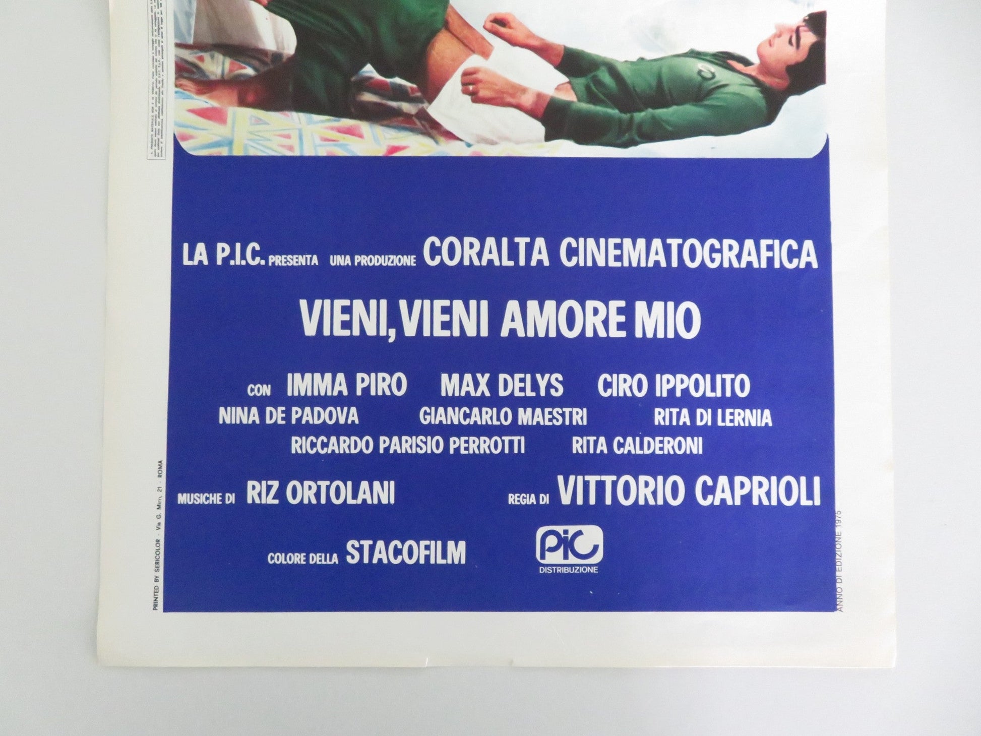 VIENI, VIENI AMORE MIO ITALIAN LOCANDINA POSTER IMMA PIRO MAX DELYS 1975 Movie posters