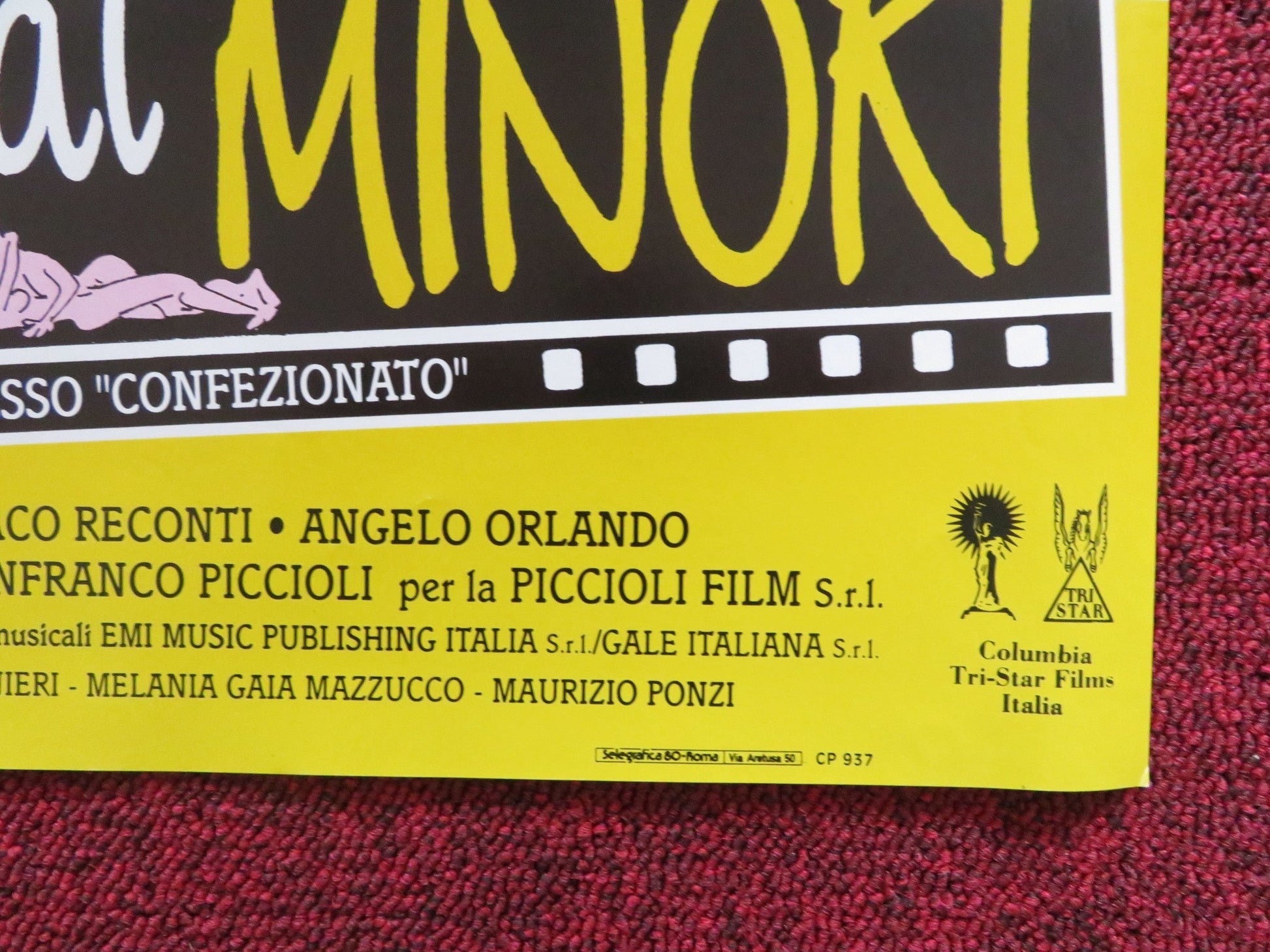 VIETATO AI MINORI - A ITALIAN FOTOBUSTA POSTER ALESSANDRO HABER VALENTINI 1992 Rendezvous Cinema Movie posters