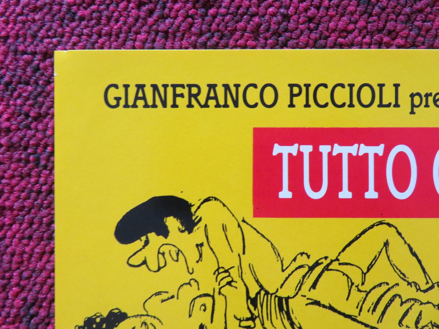 VIETATO AI MINORI - A ITALIAN FOTOBUSTA POSTER ALESSANDRO HABER VALENTINI 1992 Rendezvous Cinema Movie posters