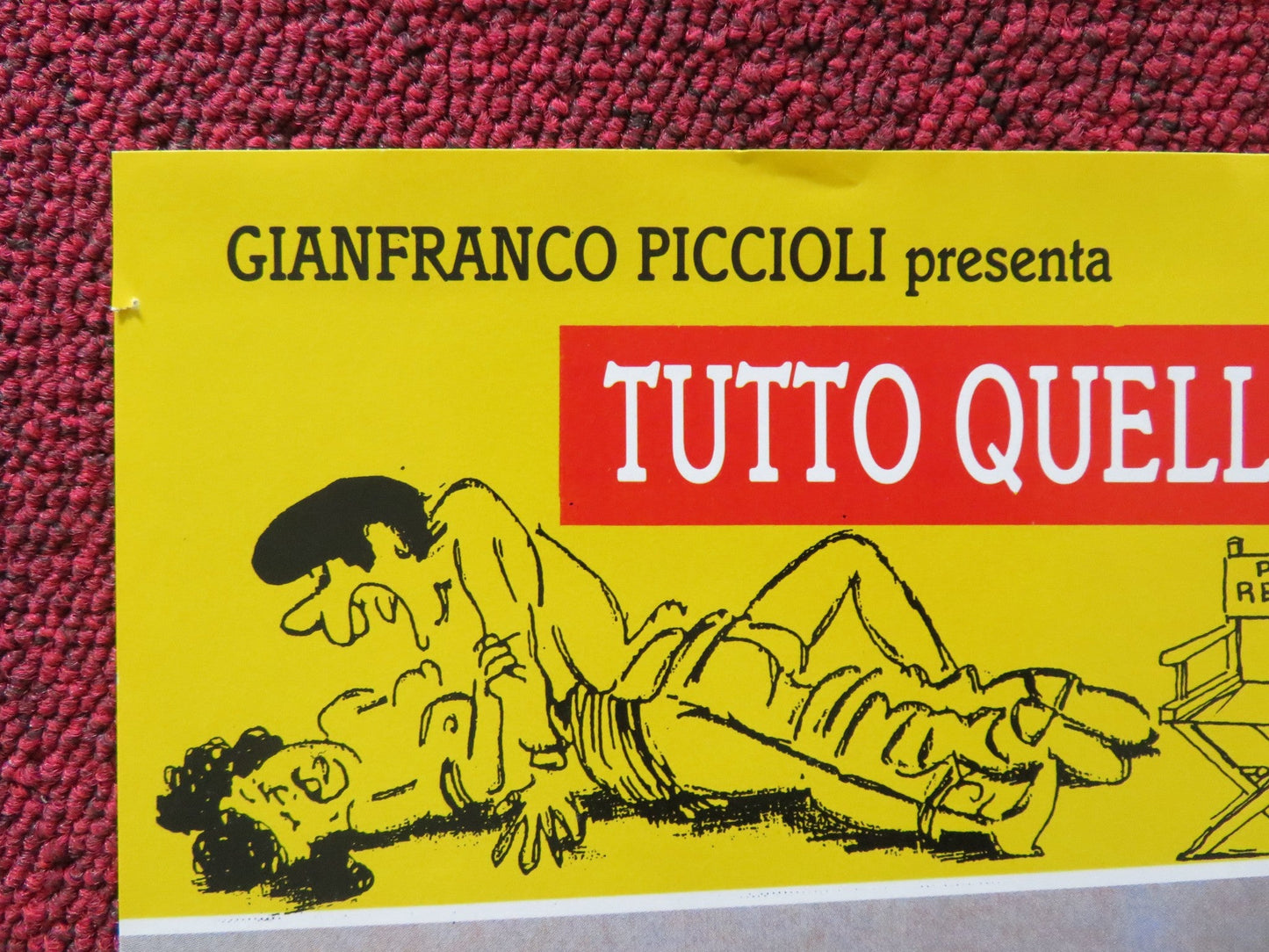 VIETATO AI MINORI - C ITALIAN FOTOBUSTA POSTER ALESSANDRO HABER VALENTINI 1992 Rendezvous Cinema Movie posters