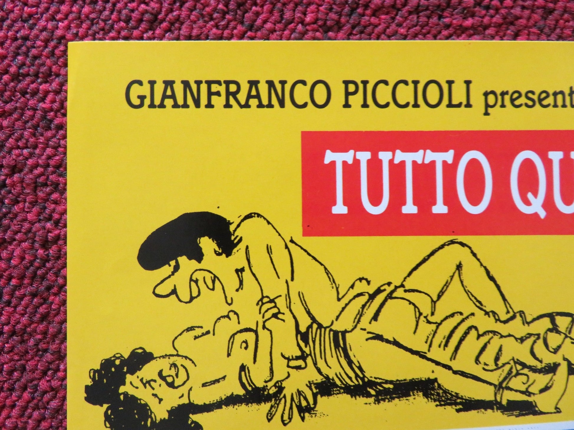 VIETATO AI MINORI - E ITALIAN FOTOBUSTA POSTER ALESSANDRO HABER VALENTINI 1992 Rendezvous Cinema Movie posters