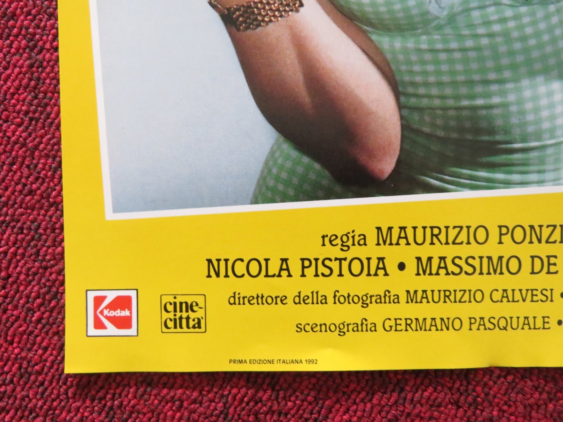 VIETATO AI MINORI - E ITALIAN FOTOBUSTA POSTER ALESSANDRO HABER VALENTINI 1992 Rendezvous Cinema Movie posters