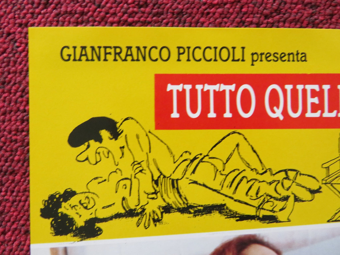 VIETATO AI MINORI - F ITALIAN FOTOBUSTA POSTER ALESSANDRO HABER VALENTINI 1992 Rendezvous Cinema Movie posters