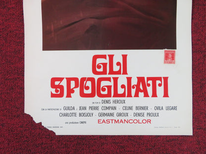 VIRGIN LOVERS ITALIAN LOCANDINA POSTER JACQUES RIBEROLLES LOUISE MARLEAU 1971 Rendezvous Cinema Movie posters