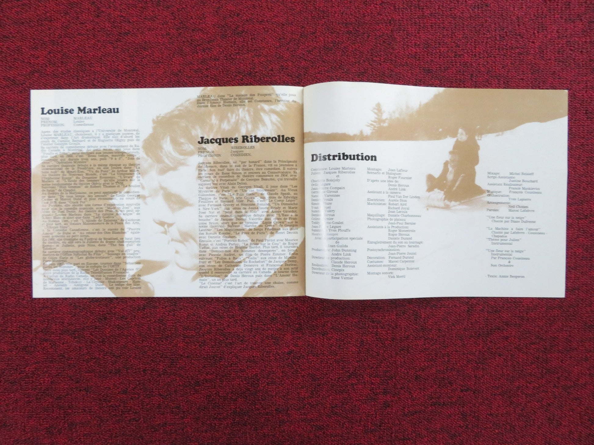 VIRGIN LOVERS UNCUT PRESS BOOK MOUISE MARLEAU JACQUES RIBEROLLES 1970 Rendezvous Cinema Movie posters