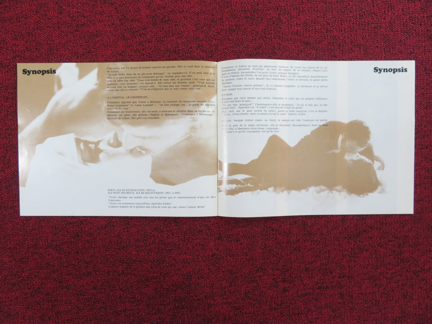 VIRGIN LOVERS UNCUT PRESS BOOK MOUISE MARLEAU JACQUES RIBEROLLES 1970 Rendezvous Cinema Movie posters