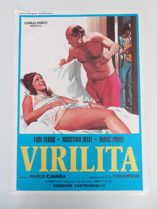 VIRILITY ITALIAN FOTOBUSTA POSTER TURI FERRO AGOSTINA BELLI 1974 Movie posters