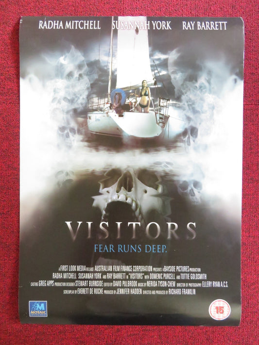 VISITORS VHS VIDEO POSTER RADHA MITCHELL SUSANNAH YORK 2003 Rendezvous Cinema Movie posters