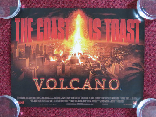 VOLCANO UK MINI QUAD POSTER TOMMY LEE JONES ANNE HECHE 1997 Rendezvous Cinema Movie posters