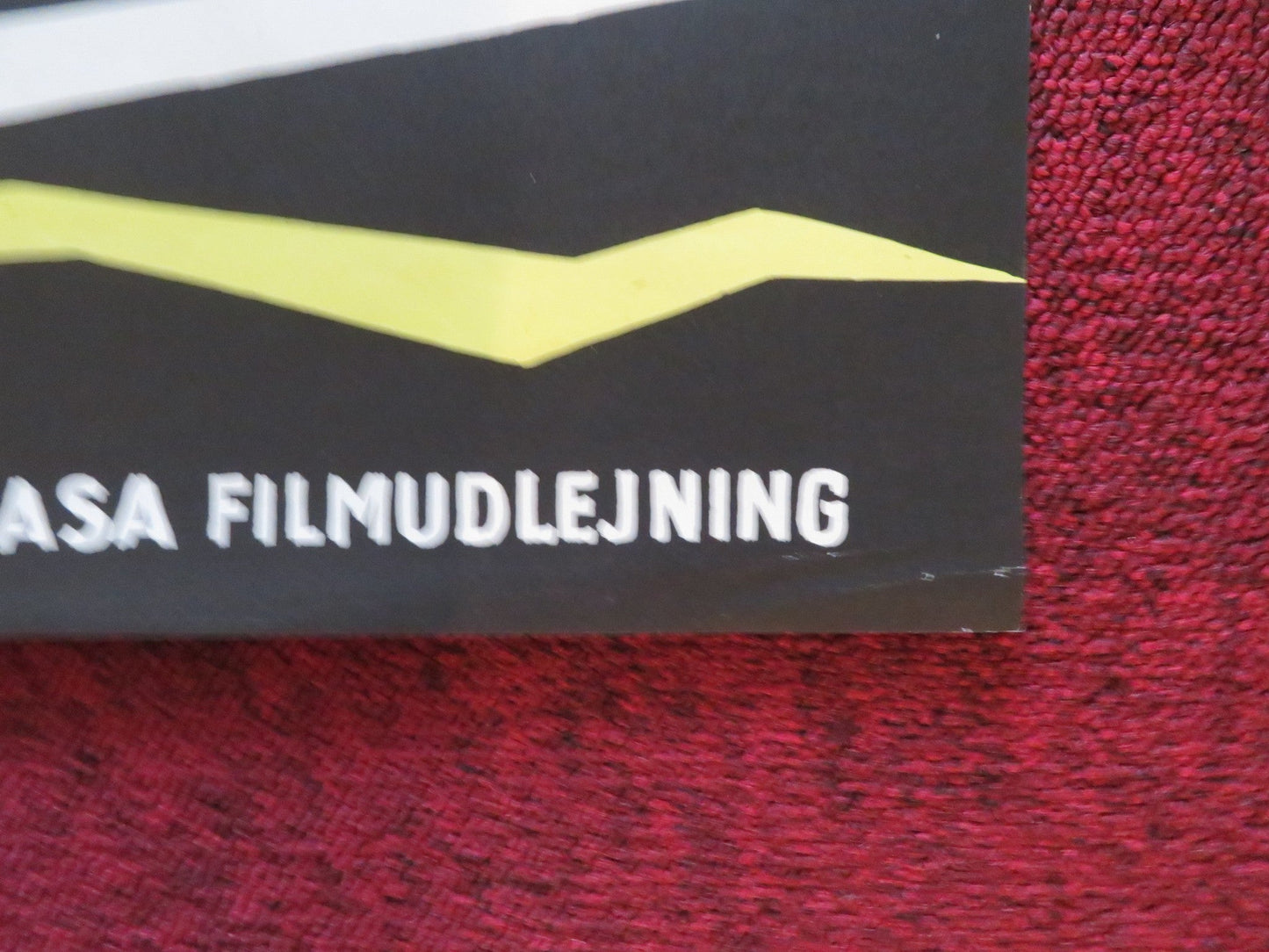 VOTRE DÉVOUÉ BLAKE DANISH POSTER ROLLED EDDIE CONSTANTINE DANIELLE GODET 1955 Rendezvous Cinema Movie posters