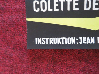 VOTRE DÉVOUÉ BLAKE DANISH POSTER ROLLED EDDIE CONSTANTINE DANIELLE GODET 1955 Rendezvous Cinema Movie posters