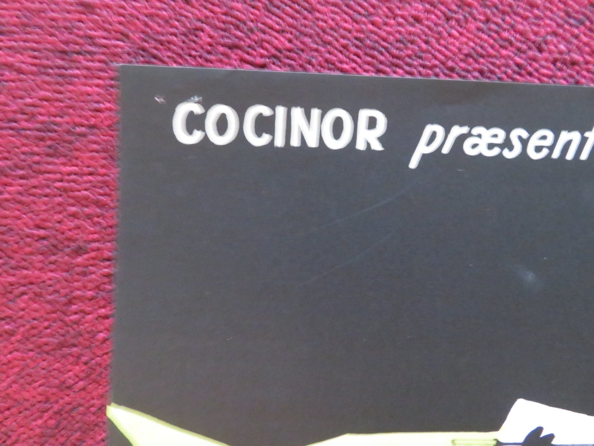 VOTRE DÉVOUÉ BLAKE DANISH POSTER ROLLED EDDIE CONSTANTINE DANIELLE GODET 1955 Rendezvous Cinema Movie posters