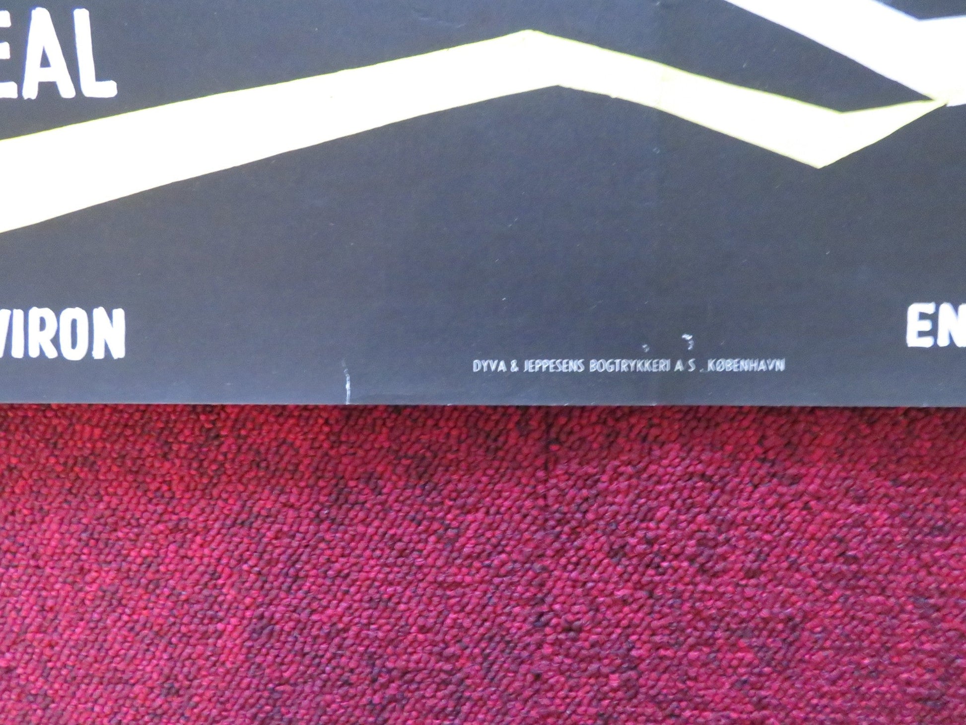 VOTRE DÉVOUÉ BLAKE DANISH POSTER ROLLED EDDIE CONSTANTINE DANIELLE GODET 1955 Rendezvous Cinema Movie posters