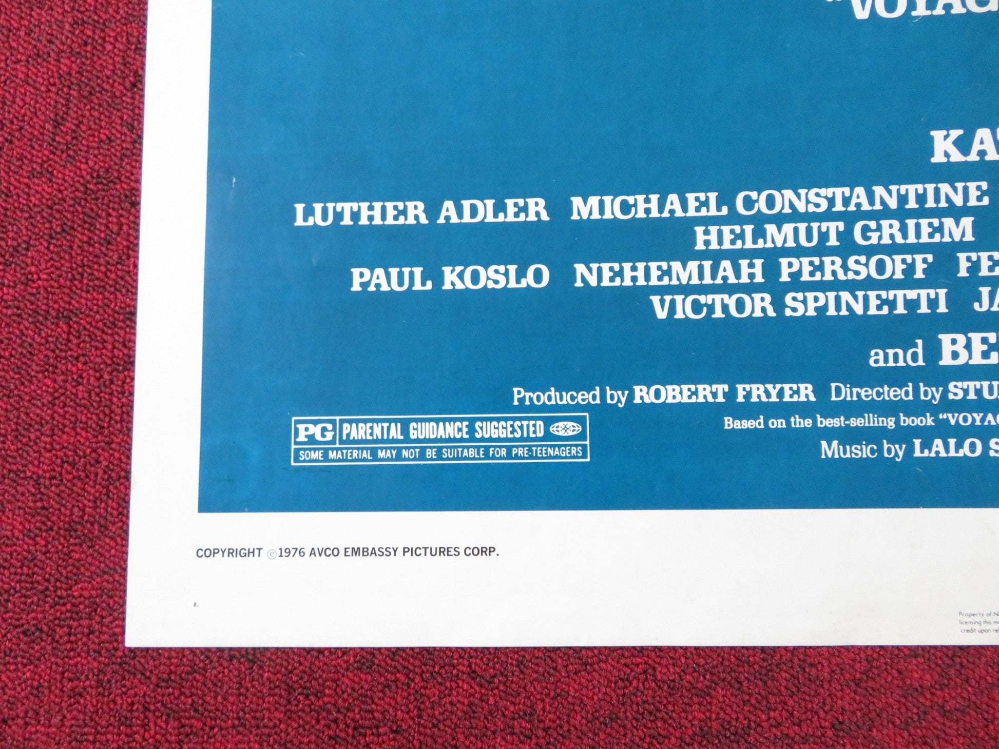 VOYAGE OF THE DAMNED - B FOLDED US ONE SHEET POSTER FAYE DUNAWAY O. WELLES 1976 Rendezvous Cinema Movie posters