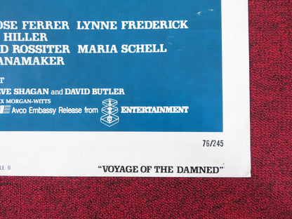 VOYAGE OF THE DAMNED - B FOLDED US ONE SHEET POSTER FAYE DUNAWAY O. WELLES 1976 Rendezvous Cinema Movie posters
