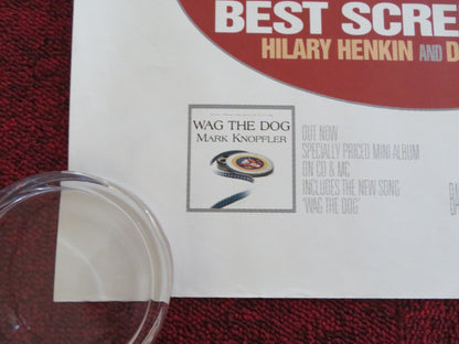 WAG THE DOG UK QUAD ROLLED POSTER ROBERT DE NIRO DUSTIN HOFFMAN 1997 Rendezvous Cinema Movie posters