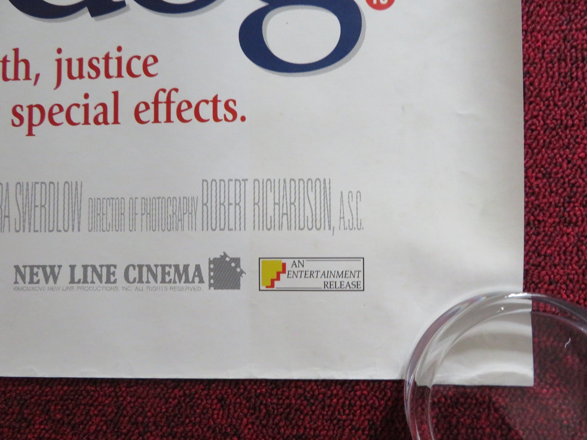 WAG THE DOG UK QUAD ROLLED POSTER ROBERT DE NIRO DUSTIN HOFFMAN 1997 Rendezvous Cinema Movie posters