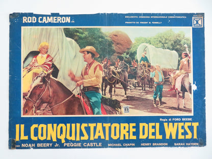 WAGONS WEST ITALIAN FOTOBUSTA POSTER ROD CAMERON NOAH BEERY R1963 Movie posters