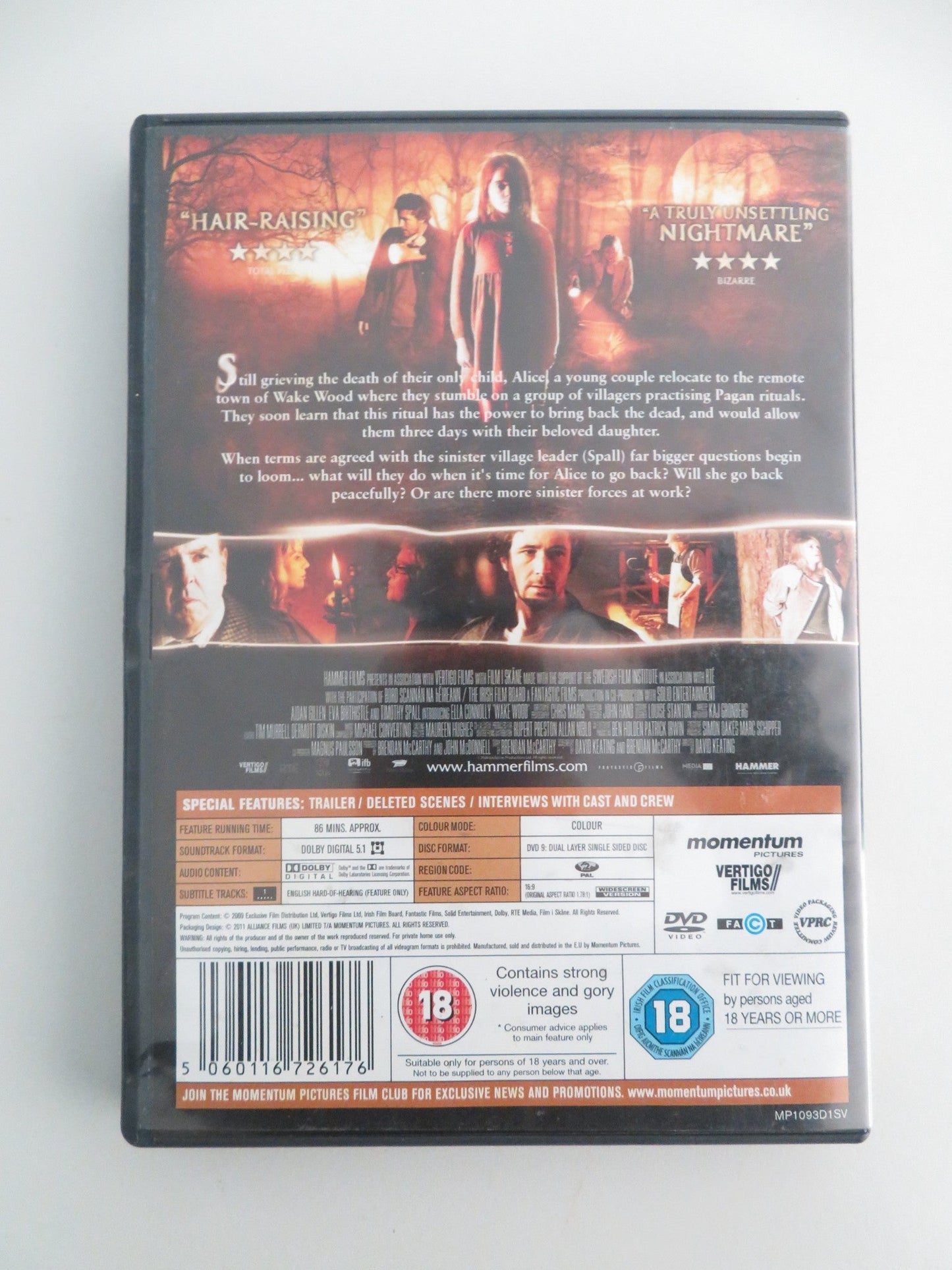 Wake Wood (DVD) Aidan Gillen Timothy Spall 2009 Region 2 Movie posters
