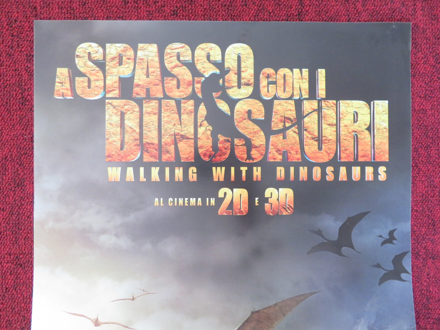 WALKING WITH DINOSAURS 3D ITALIAN LOCANDINA POSTER CHARLIE ROWE KARL URBAN 2013 Rendezvous Cinema Movie posters