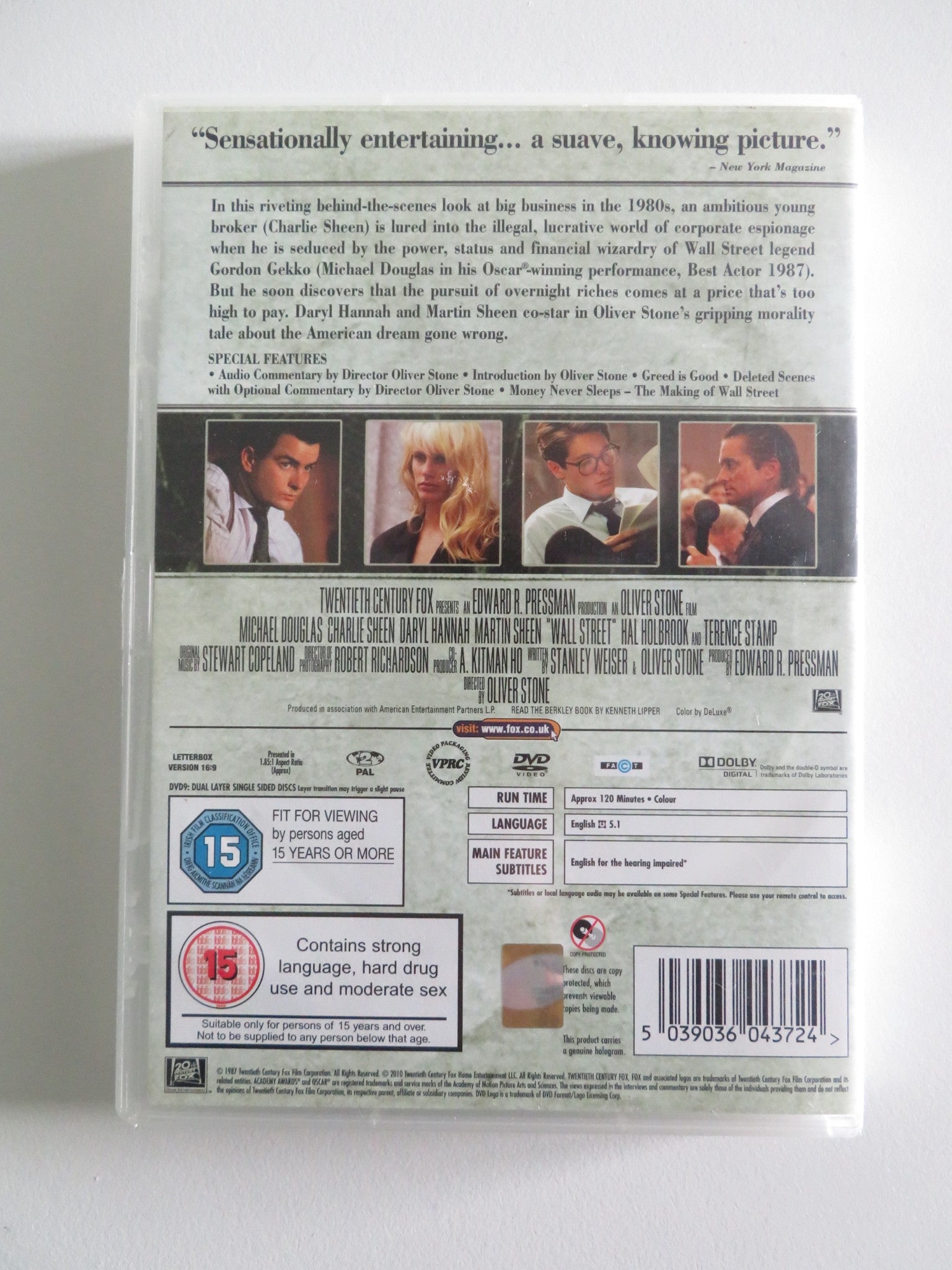 WALL STREET - 2 DISC COLLECTOR'S EDITION (DVD) MICHAEL DOUGLAS 1987 REGION 2 Rendezvous Cinema Movie posters