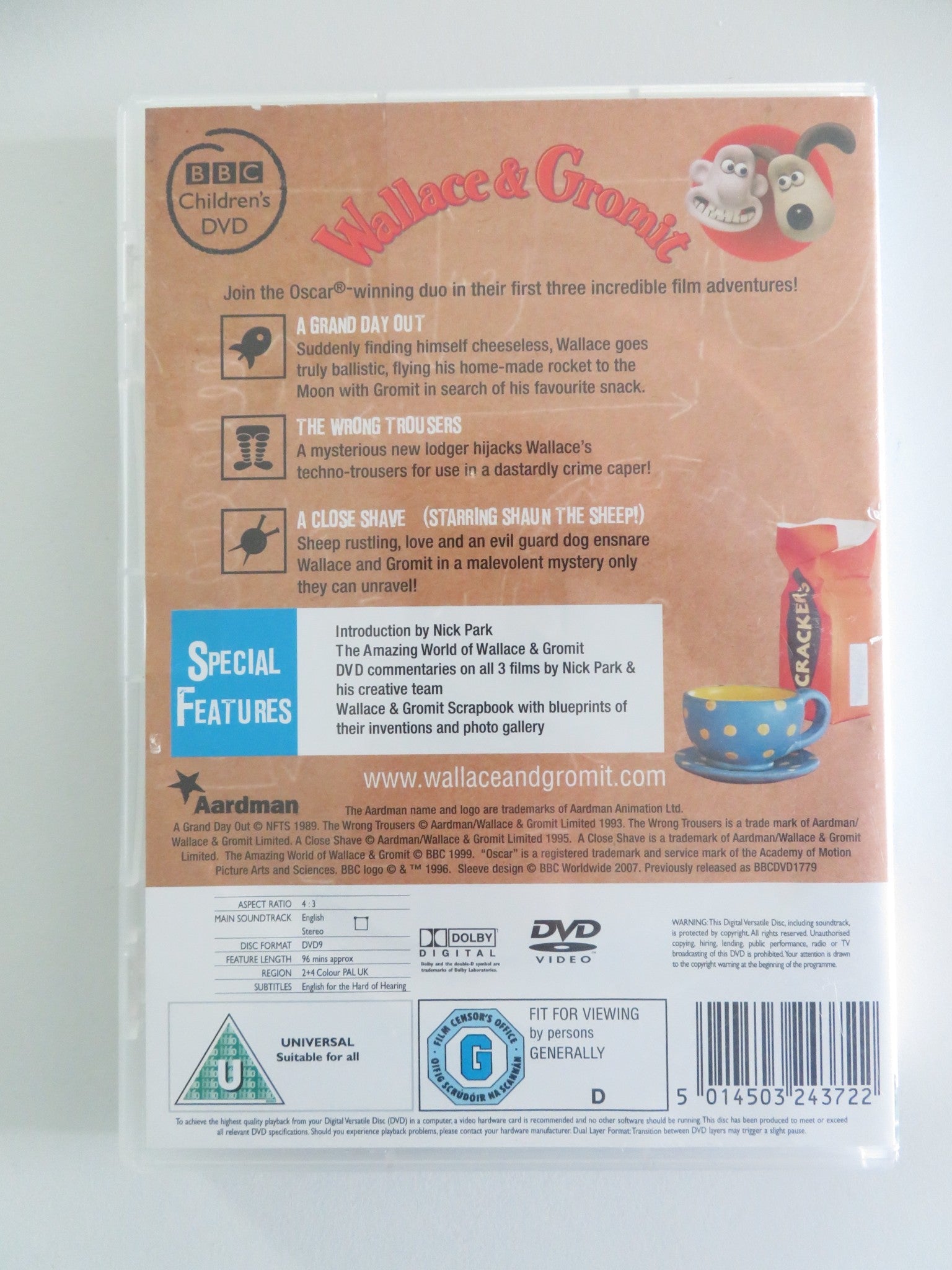 Wallace & Gromit - 3 Cracking Adventures - B (DVD) Peter Sallis 2007 Region 2,4 Movie posters