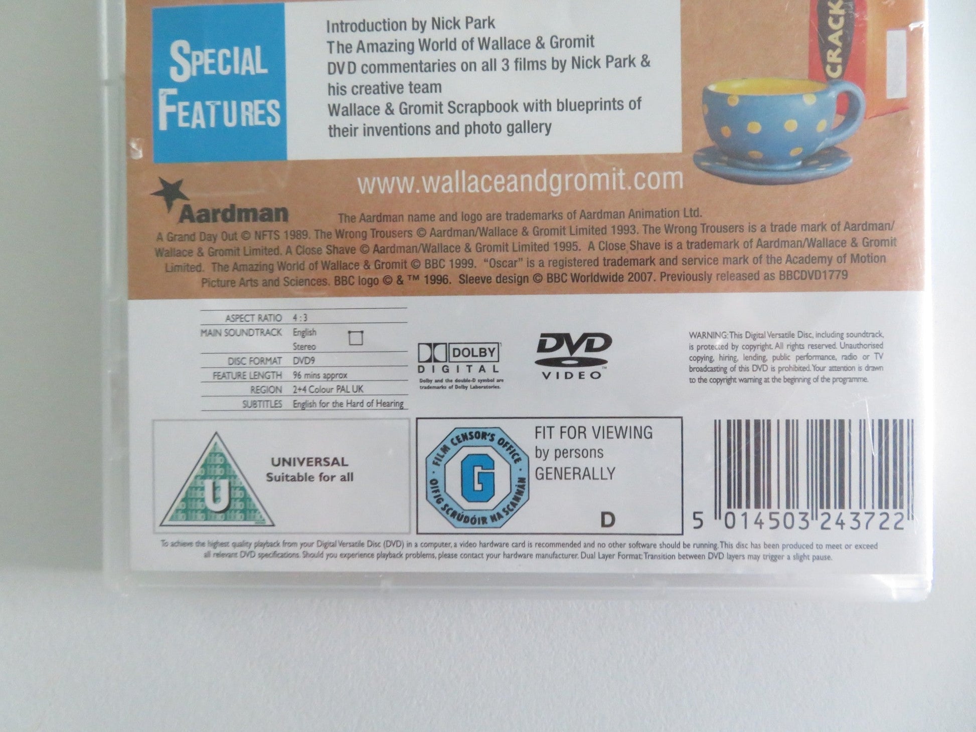 Wallace & Gromit - 3 Cracking Adventures - B (DVD) Peter Sallis 2007 Region 2,4 Movie posters