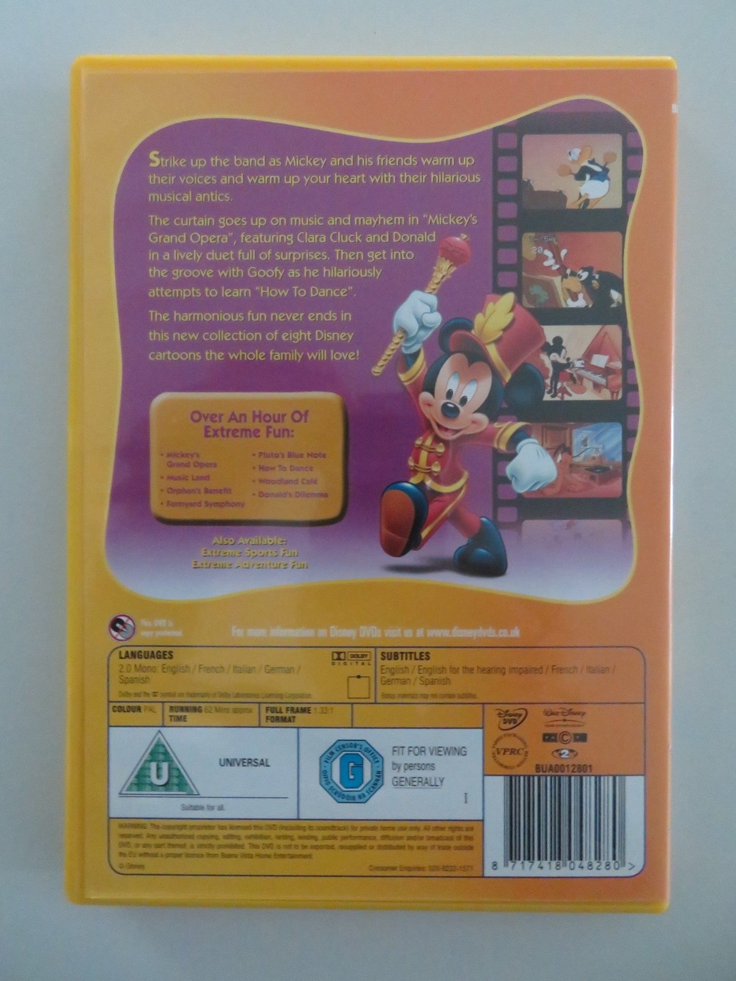 WALT DISNEY: EXTREME MUSIC FUN (DVD) MICKEY MOUSE 2008 REGION 2 Movie posters
