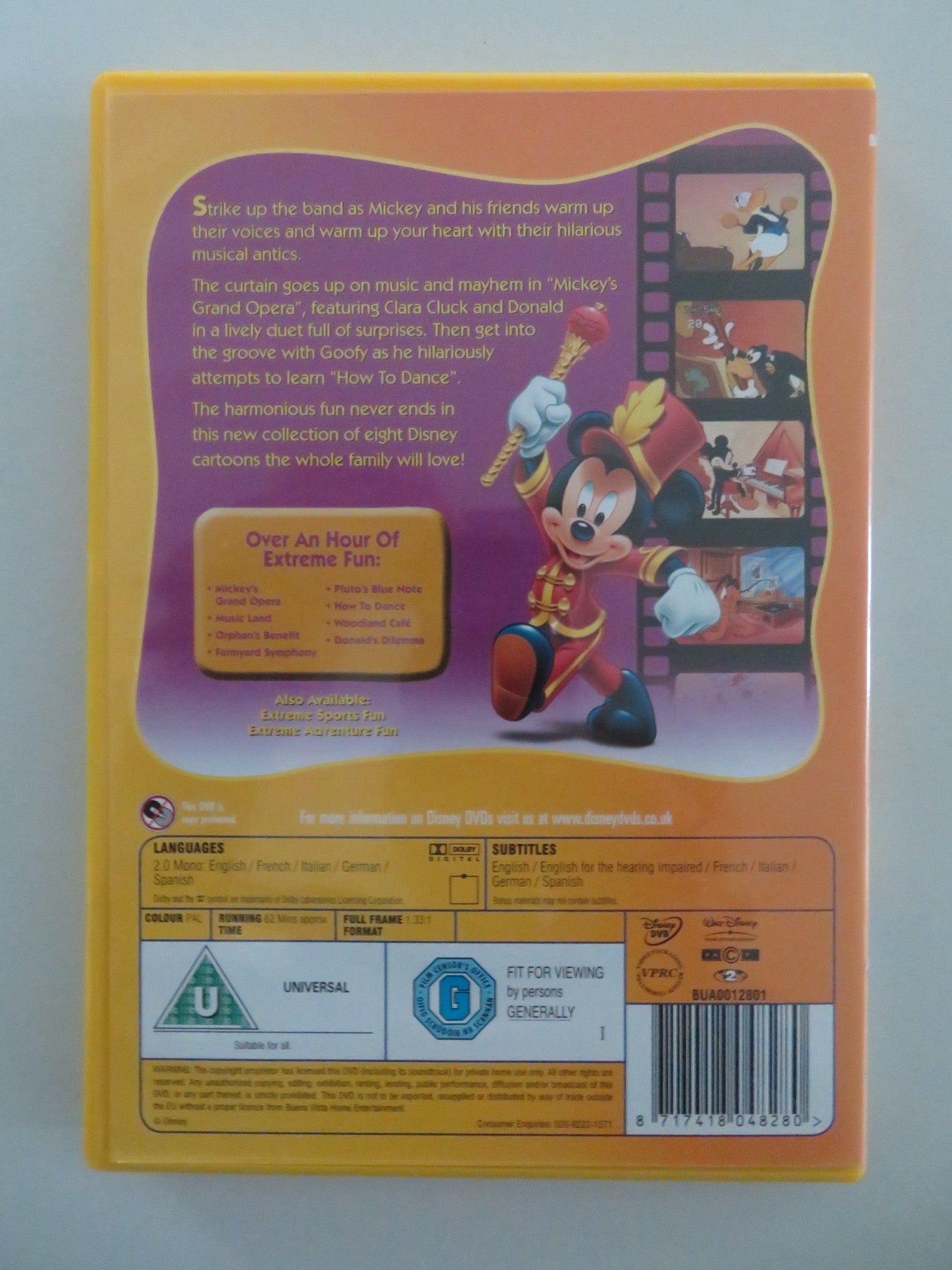 WALT DISNEY: EXTREME MUSIC FUN (DVD) MICKEY MOUSE 2008 REGION 2 Movie posters