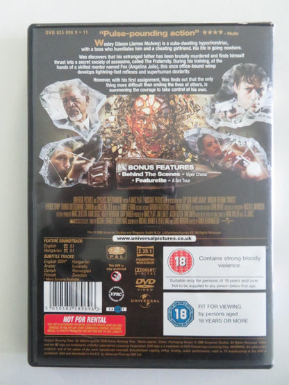 WANTED (DVD) JAMES MCAVOY ANGELINA JOLIE 2008 REGION 2, 5 Movie posters