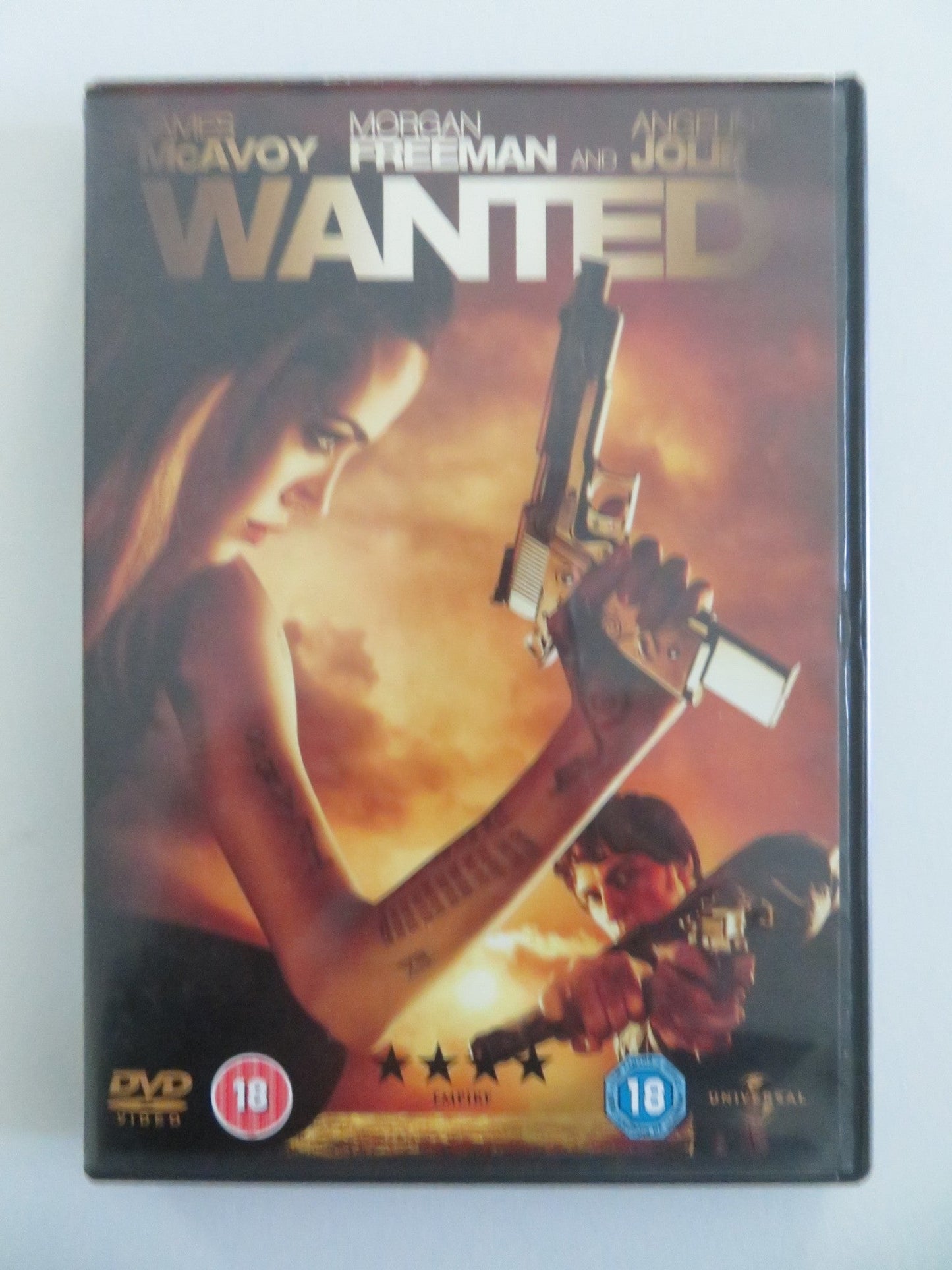 WANTED (DVD) JAMES MCAVOY ANGELINA JOLIE 2008 REGION 2, 5 Movie posters
