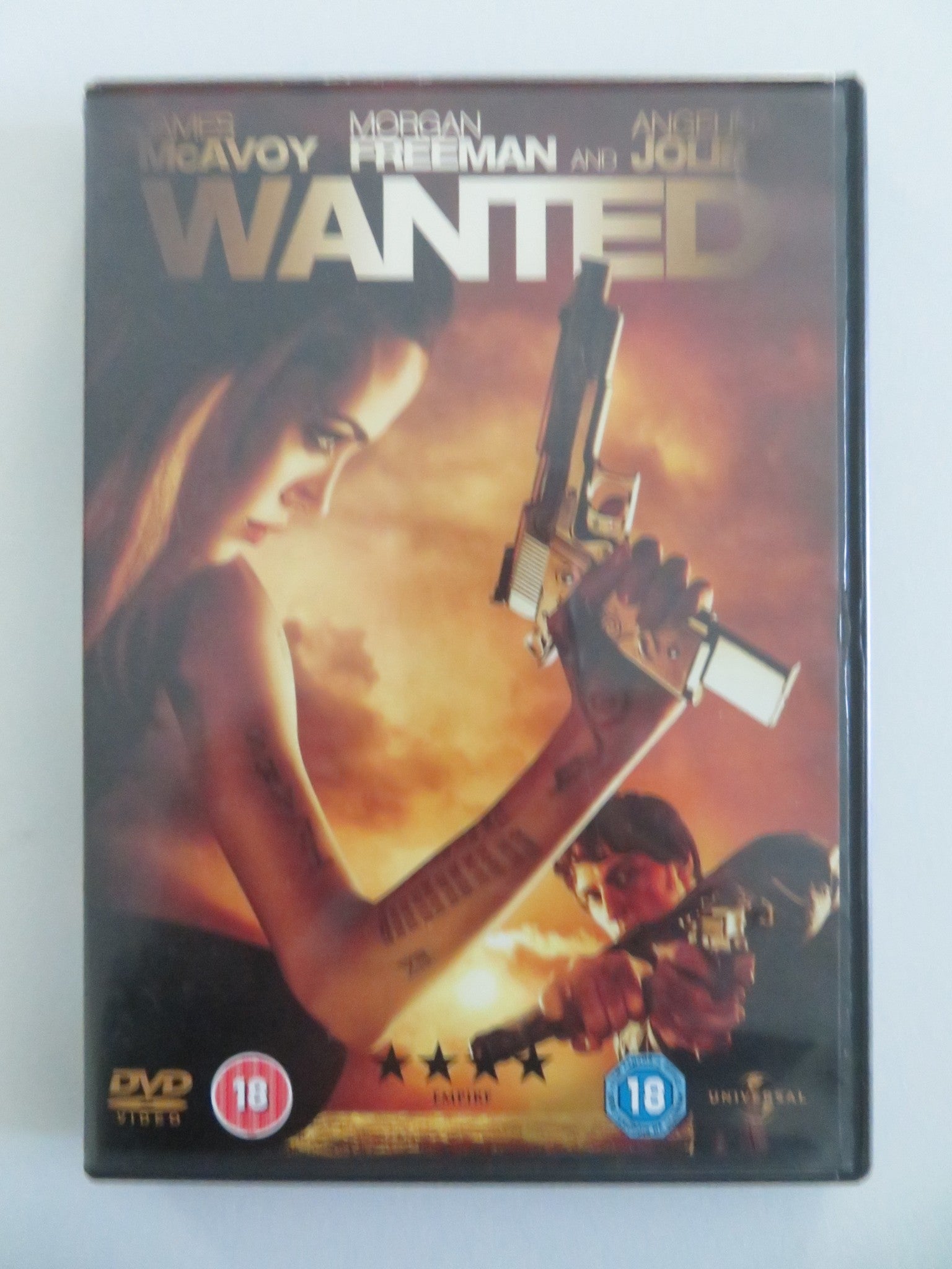 WANTED (DVD) JAMES MCAVOY ANGELINA JOLIE 2008 REGION 2, 5 Movie posters
