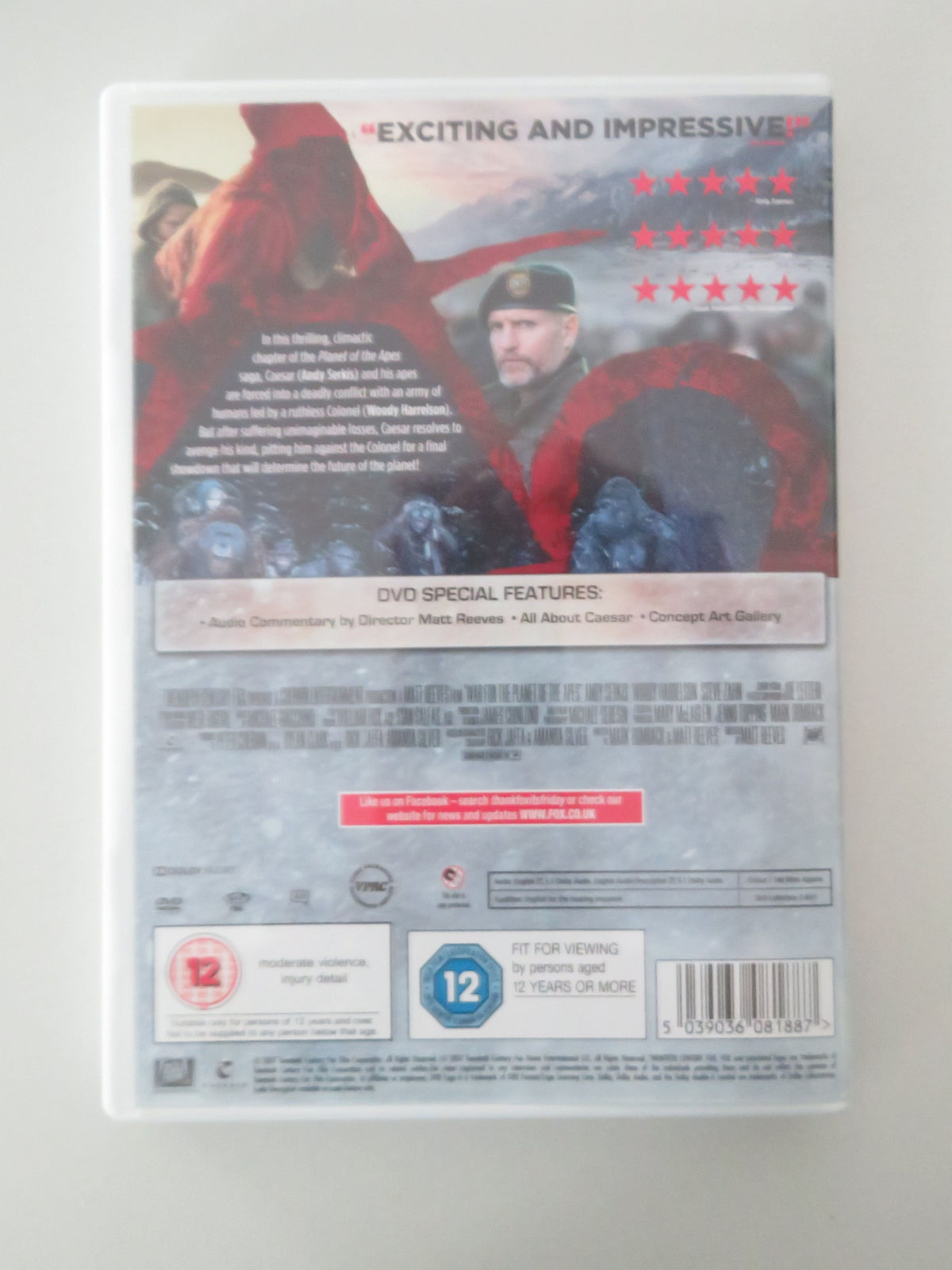 War for the Planet of the Apes (DVD) Andy Serkis Woody Harrelson 2017 Region 2 Movie posters
