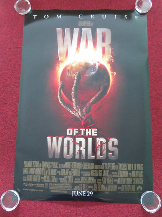 WAR OF THE WORLDS US ONE SHEET ROLLED POSTER TOM CRUISE DAKOTA FANNING 2005 Movie posters