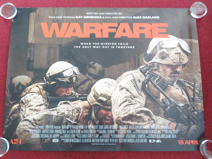 WARFARE UK QUAD ROLLED POSTER JOSEPH QUINN WILL POULTER 2025 Movie posters