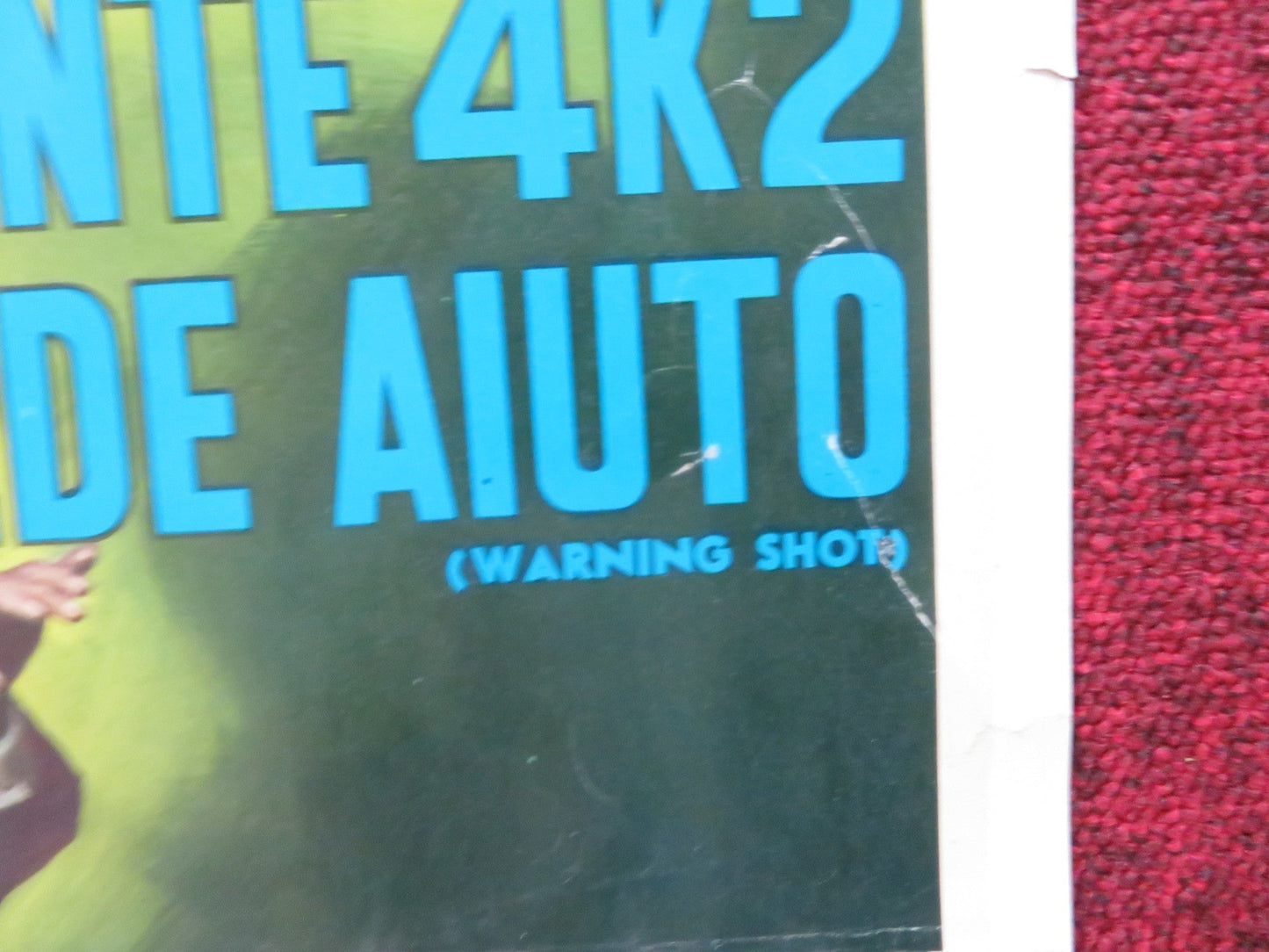 WARNING SHOT ITALIAN LOCANDINA POSTER DAVID JANSSEN JOAN COLLINS 1967 Rendezvous Cinema Movie posters