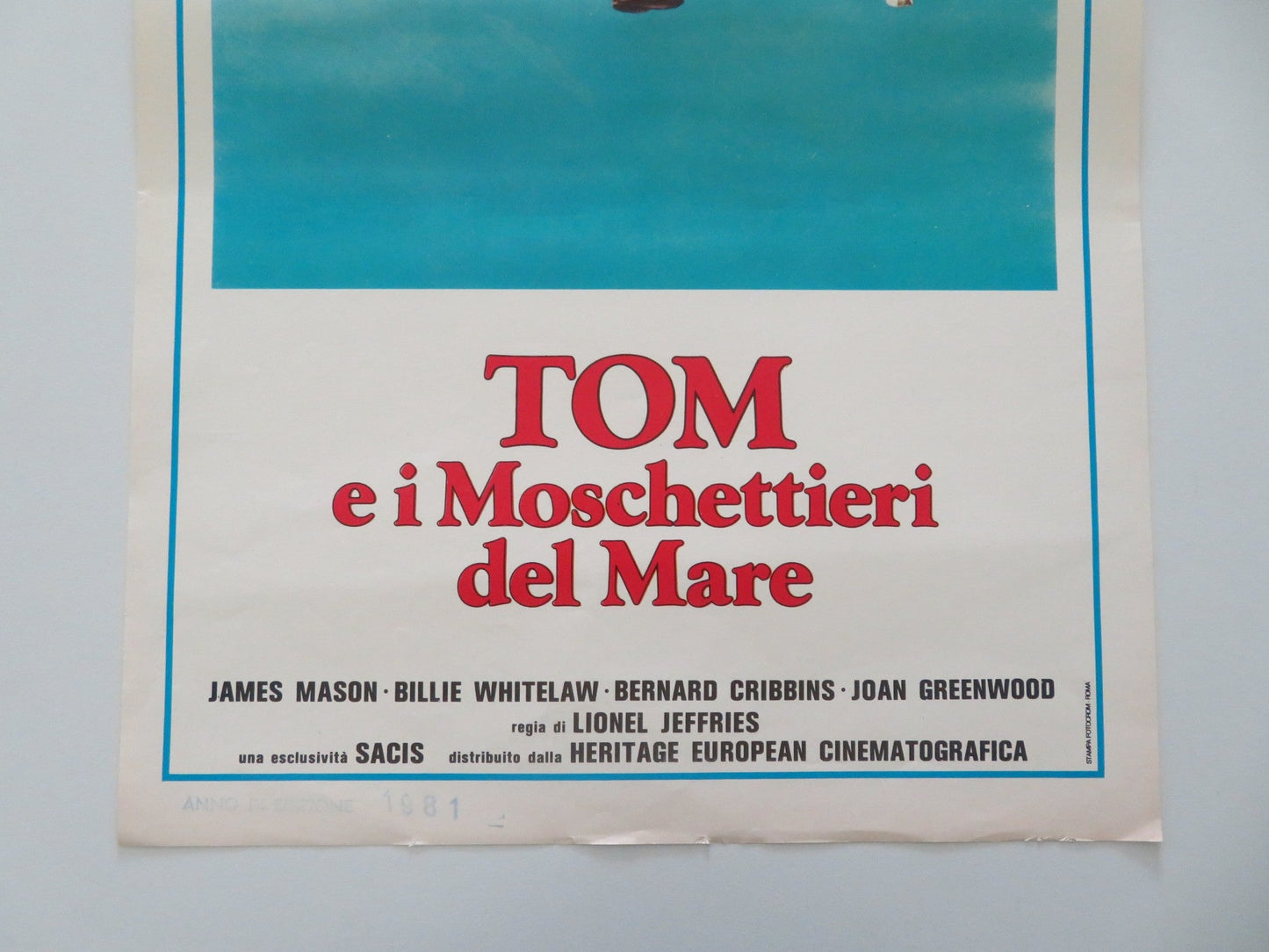 Water Babies ITALIAN LOCANDINA POSTER James Mason Bernard Cribbins 1981 Movie posters