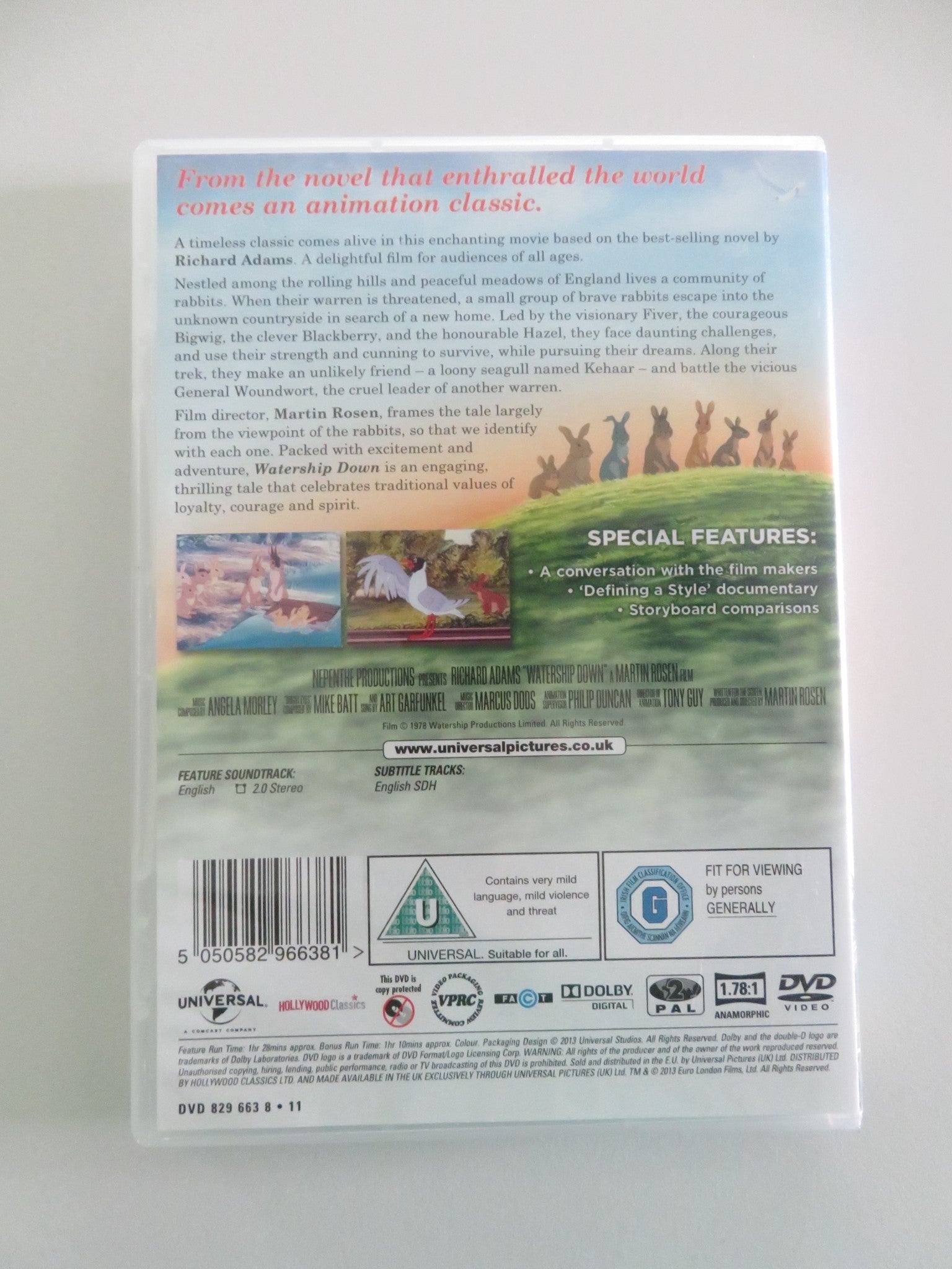 WATERSHIP DOWN - B (DVD) JOHN HURT RICHARD BRIERS 1978 REGION 2 Movie posters