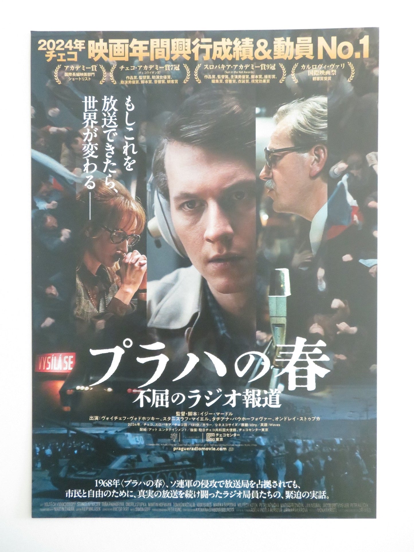 WAVES JAPANESE CHIRASHI (B5) POSTER VOJTECH VODOCHODSKY ONDREJ STUPKA 2024 - Rendezvous Cinema
