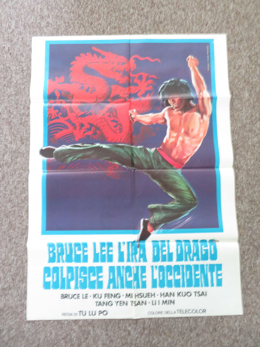 Way of the Dragon 2 Italian 2 Foglio Poster Bruce Le Ku Feng MIchelle Yim 1979 Movie posters