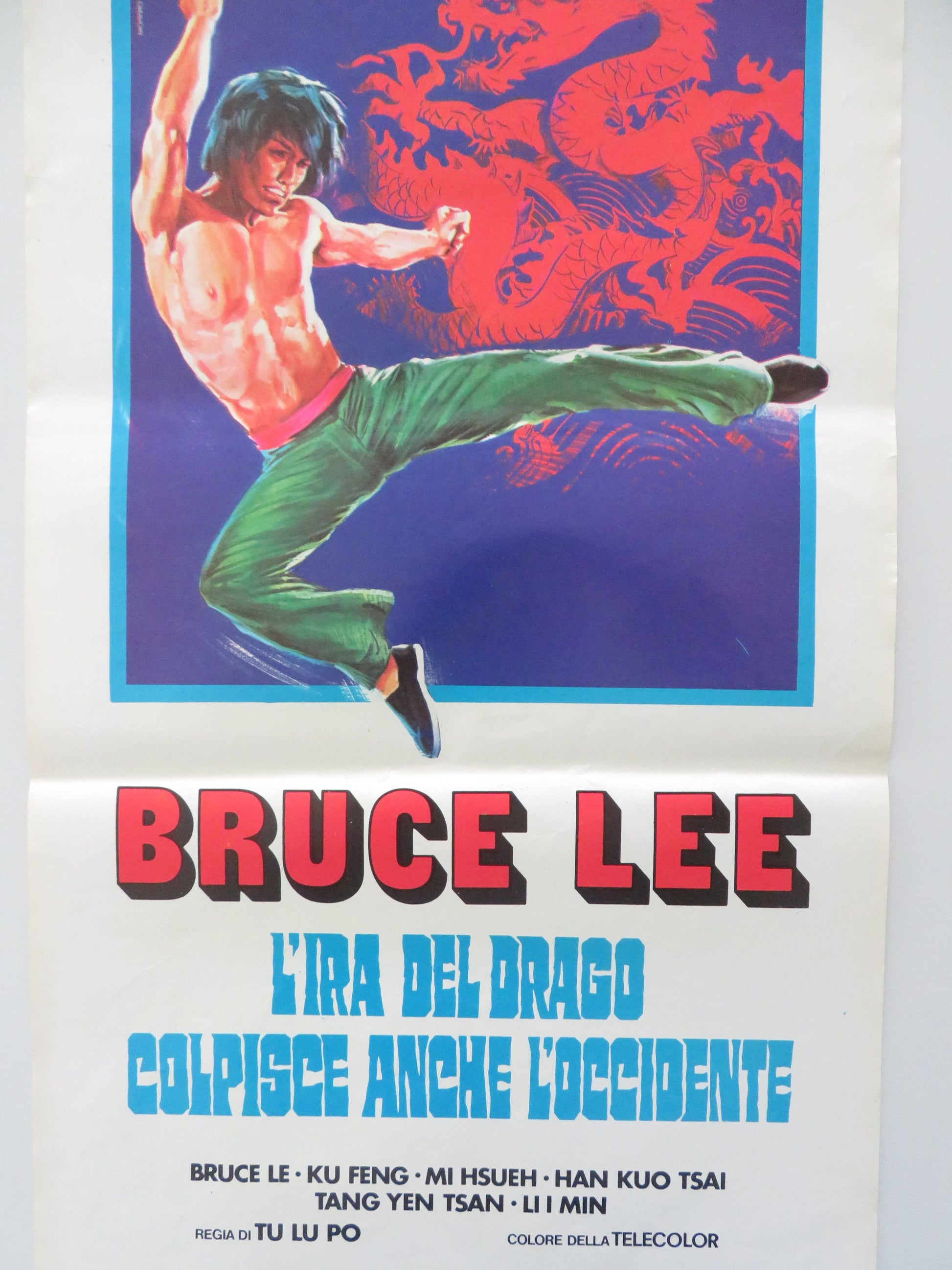 Way of the Dragon 2 Italian Locandina Poster Bruce Le Ku Feng 1979 Movie posters