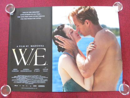 W.E UK QUAD ROLLED POSTER MADONNA ABBIE CORNISH 2011 Rendezvous Cinema Movie posters