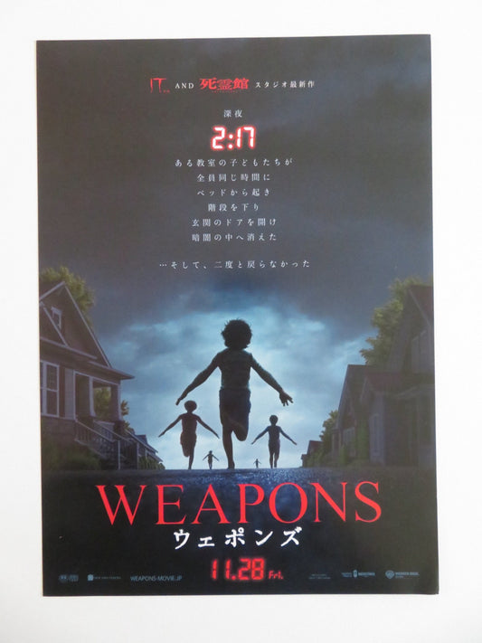 WEAPONS JAPANESE CHIRASHI (B5) POSTER JOSH BROLIN SCARLETT SHER GARNER 2025 - Rendezvous Cinema