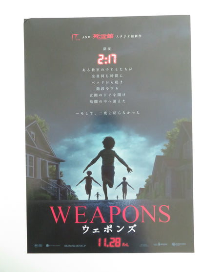 Weapons Japanese Chirashi (B5) Poster Julia Garner Josh Brolin 2025 Movie posters
