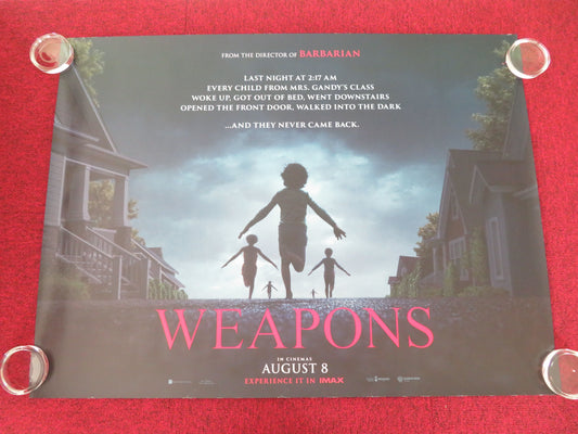 Weapons UK Quad Rolled Poster Julia Garner Josh Brolin Alden Ehrenreich 2025 Movie posters