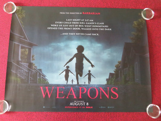 Weapons UK Quad Rolled Poster Julia Garner Josh Brolin Alden Ehrenreich 2025 Movie posters