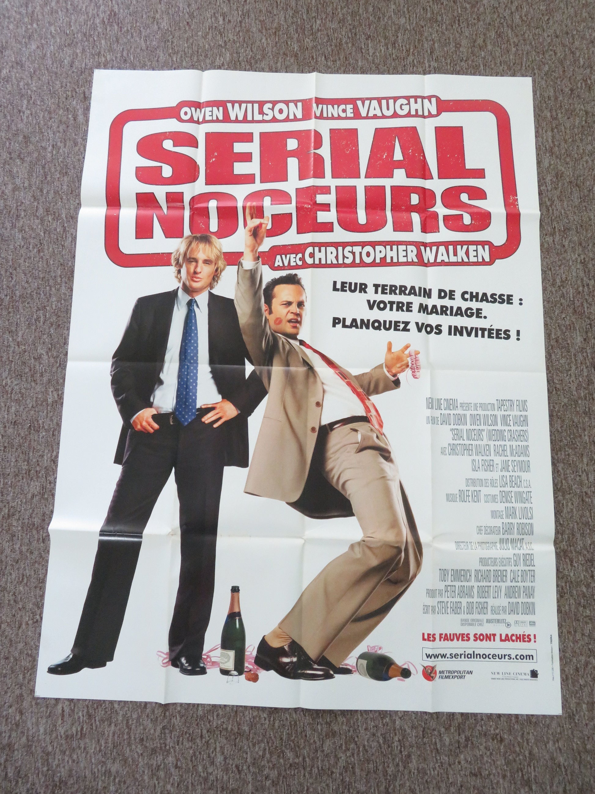 Wedding Crashers French Grande Poster Owen Wilson Vince Vaughn 2005 Movie posters