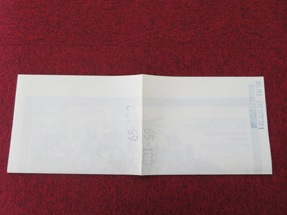 WEEKEND AT DUNKIRK FOLDED US ONE SHEET POSTER JEAN - PAUL BELMONDO SPAAK 1965 Movie posters